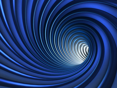 抽象的蓝色漩涡背景照片