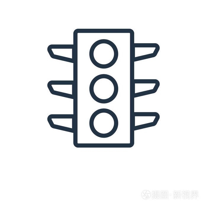 红绿灯透明标志插画-正版商用图片095305-摄图新视界