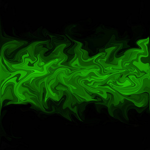 绿色数字丙烯酸颜色漩涡或类似的大理石扭转纹理背景