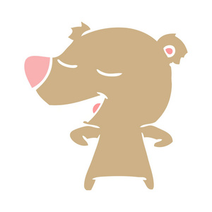 平板彩色动画片熊