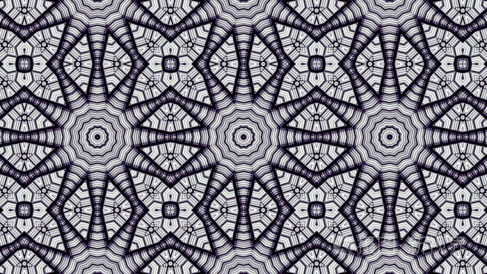 抽象多彩的催眠对称图案观赏装饰万花筒运动的几何圆和星形