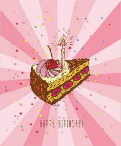 生日贺卡涂鸦绘图图片-生日贺卡涂鸦绘图素材-生日贺卡涂鸦绘图插画