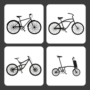 四辆自行车