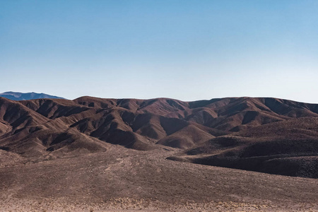 美国加州死亡谷国家公园的粘土和泥岩荒地