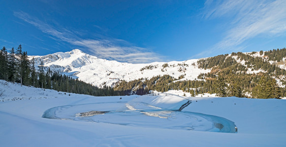 滑雪胜地齐勒河谷Tirol，奥地利