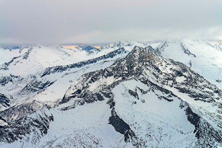 滑雪胜地齐勒河谷Tirol，奥地利