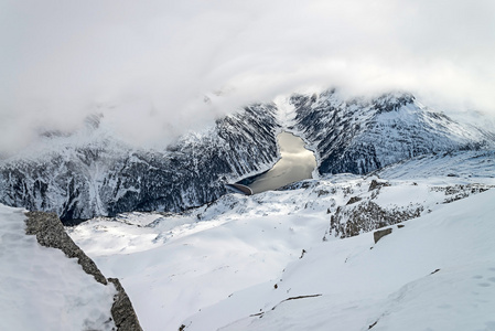 滑雪胜地齐勒河谷Tirol，奥地利