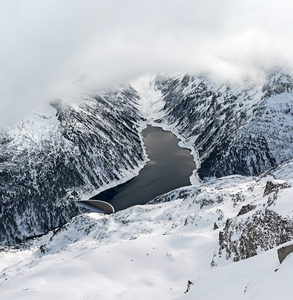 滑雪胜地齐勒河谷Tirol，奥地利