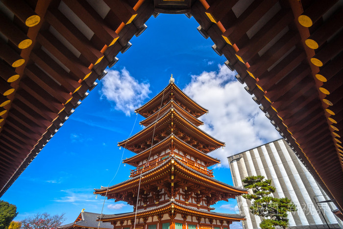 在日本奈良药师寺