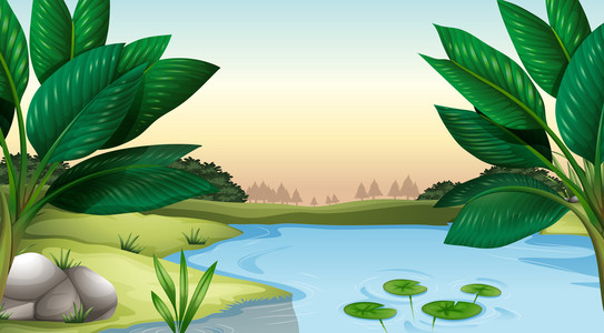 清除池塘图片-清除池塘素材-清除池塘插画-摄图新视界