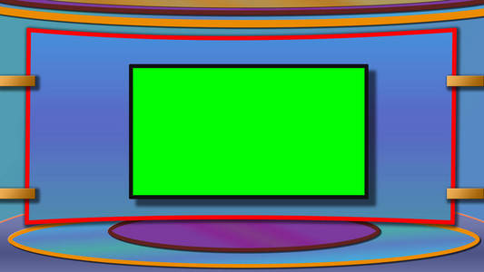 绿屏电视图片