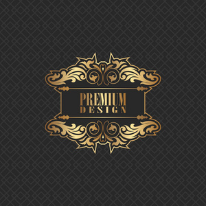 高级黑色壁纸优雅的背景设计与黄金和黑色的高级徽标照片