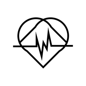 心脏图标矢量隔离白色背景为您的 web 和移动应用程序设计, 心徽标概念