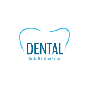 牙科健康诊所概念徽标模板