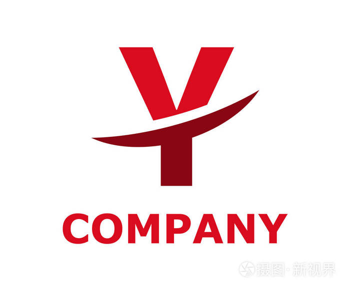 字母 y 由刀片式服务器初始业务徽标设计思想插图形状现代高级企业