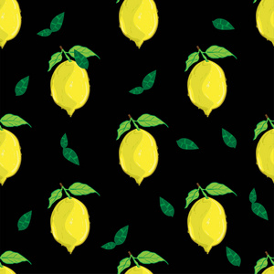 水果图案背景图形柠檬
