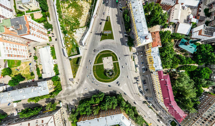 阳光灿烂的夏天全景图像