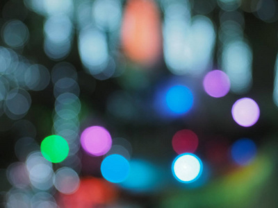 五颜六色的波克抽象的背景, 美丽闪亮的圣诞灯