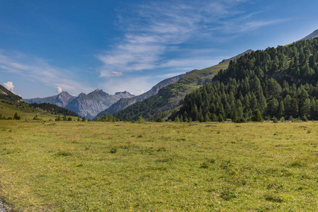 在瑞士, 欧洲的 Gemmi 通过的高山路线惊人的风景