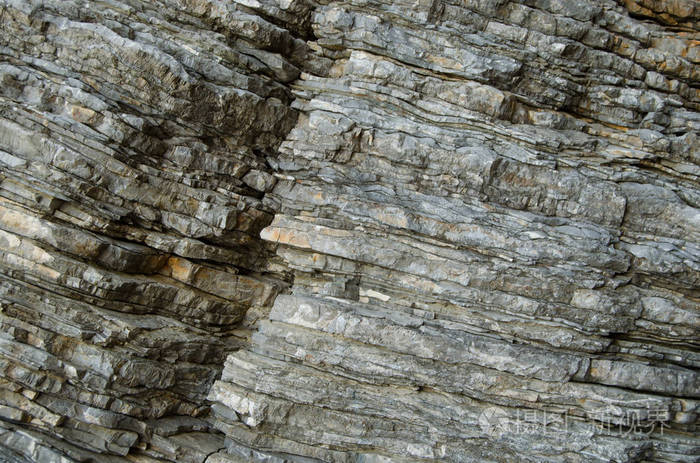岩石古代沉积层的背景分层石材