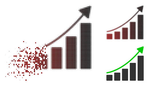 增长趋势图标图片