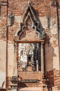 Wat Ratchaburana，在泰国大城府历史公园的一座佛教寺庙废墟