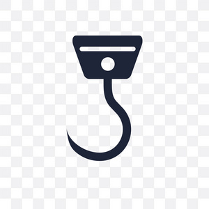 从航海收藏的挂钩符号设计.简单的元素向量例证在透明背景照片