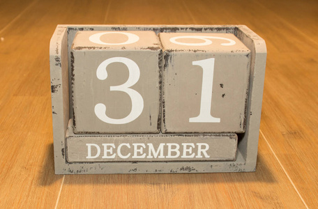 12月31日, 天31月, 日历在工作地点, 新年照片