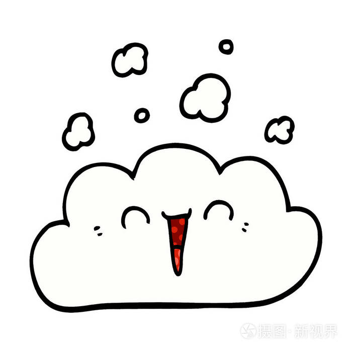 动画片涂鸦快乐云