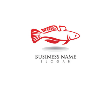 鱼 logo 模板。创造性的矢量符号的钓鱼俱乐部或在线