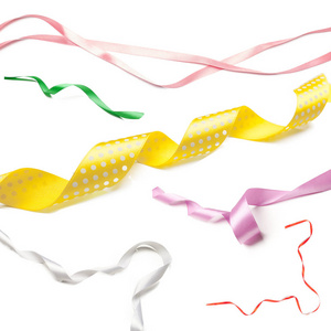 五彩缤纷的彩带图片