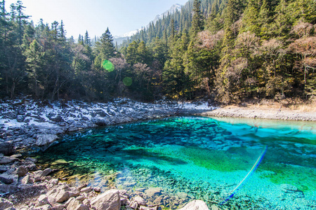 九寨沟蓝湖