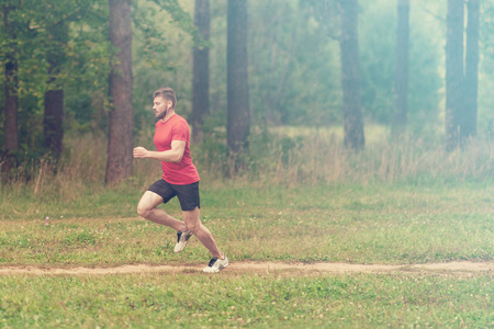 夏天晨跑活动：健康成年人的行动先锋