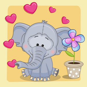 大象与心和花
