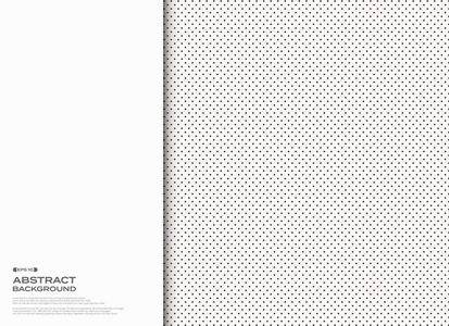 白纸切割圆黑点图案的抽象, 矢量 eps10照片