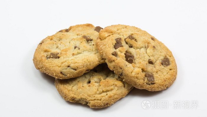 孤立在白色背景上的cookie