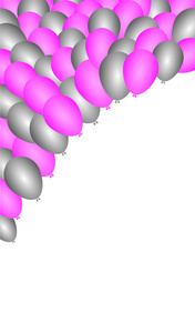 颜色与光泽气球背景