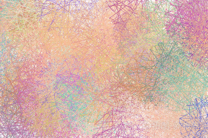 形状凌乱的随机线圈抽象几何背景图案矢量插图图形