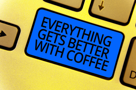 手写文字书写所有的东西都能用咖啡更好。概念意义有问题时有热饮料键盘蓝键意向创建计算机计算反射文档