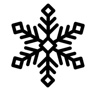 几何雪花线矢量的抽象设计照片