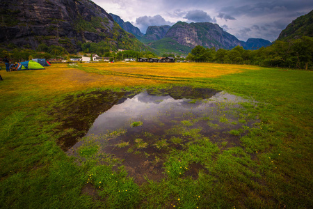 Lysefjord2018年7月31日 挪威 Lysefjord 峡湾景观