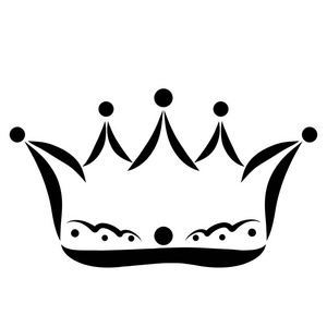 皇冠线条图片
