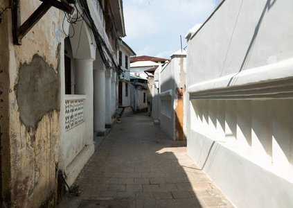 坦桑尼亚石镇的白石巷图片