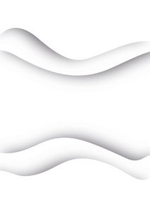 白色抽象纸雕刻模板背景。用于海报书籍封面或年度报表模板 A4 尺寸概念设计。矢量图案