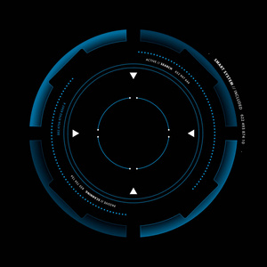 科幻未来用户界面集.矢量插图照片