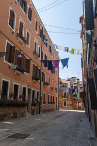 威尼斯，意大利，2012 年 6 月 24 日。典型城市景观夏季的一天