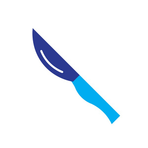 刀图标矢量隔离白色背景为您的 web 和移动应用程序设计, 刀徽标概念