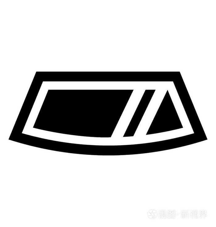 独立挡风玻璃标志符号图标插画-正版商用图片0996kd-摄图新视界