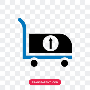 购物车矢量图标在透明背景上隔离, 购物车徽标 d