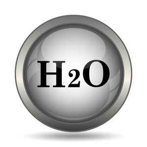 H2o 图标, 黑色网站按钮白色背景